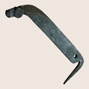 🐴 ANTIQUE HOOF PICK HOOK HAND FORGED HORSE HEAD PRIMITIVE FARRIER STEEL TOOL